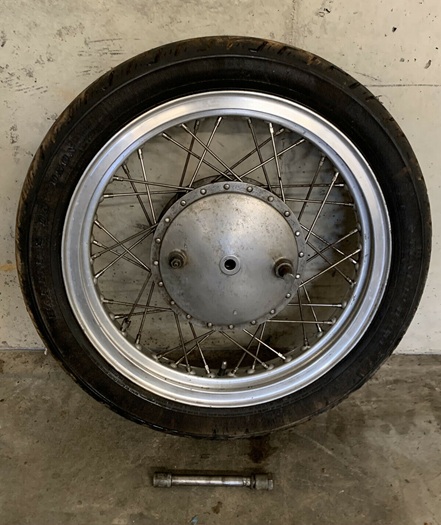 Borrani drum brake front wheel for motorcycle